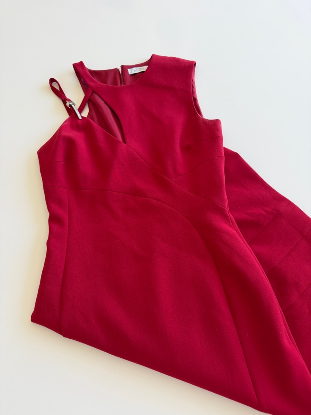Versace One-Shoulder Red Dress